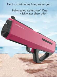 Pistola de agua automática de ciencia ficción con succión de agua de un solo botón, pistola de agua de largo alcance ultra, juguete de pistola de agua para diversión de verano, juguete de pistola de batalla de agua de alta capacidad, gran regalo para Navidad, Halloween, Acción de Gracias, cumpleaños (Cada producto se prueba para verificar su funcionamiento antes del envío, cualquier marca de agua residual dentro del producto es del proceso de prueba y es normal, sin afectar el uso)