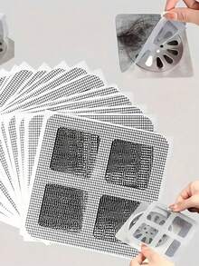 Badezimmer Haarfilter, Abflusssieb, Spülbeckensieb, selbstklebend, anti-verstopfend & anti-Insekten, Einweg-Abflussabdeckung geeignet für Dusche, Spülbecken, Waschküche, einfach anzubringen, Abflussstopfen, Einweg-Abflussabdeckungen, Badezimmer Abflusssiebe, Badezimmer Abflusspfropfen, Küchenspülbeckenfilter, verstellbare Duschablaufabdeckungen, Eingangsbereich Dekoration, Küchenteppich