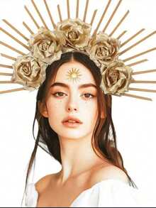 1 Piece Of Women's Crown Headband, Goddess Headband, Sun Headband (With Six Styles To Choose From) Suitable For Parties, Photography, Role-Playing, Festivals, Royal Streetwear, Photography Stage Performances, Cosplay Props, Halloween