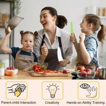 TAORISH 5 Pcs Kids Knives, Kids Safe Cooking Knife, Plastic Kid Kitchen Knife Set With Crinkle Cutter, Serrated Edges Toddler Knives For Real Cooking &Amp; Cutting Fruit, Bread, Vegetable