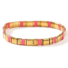 1 PIEZA Pulsera con cuentas de estilo bohemio y cuentas de vidrio TILA, ideal para el océano y las vacaciones de verano, adecuada tanto para hombres como para mujeres, ideal como regalo