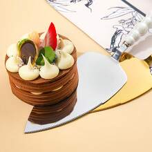 1 套定制婚礼蛋糕刀和服务器套装，创意珍珠手柄蛋糕切刀和升降器 - 珍珠手柄 - 查看 4