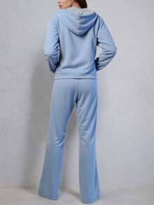Women Two-Piece Outfits - Baby Blue - View 3