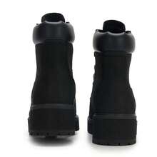 Timberland 女士馬丁靴日常戶外厚底耐磨高筒靴經典黑色休閒靴A5NYY015 - 黑色 - 查看 6