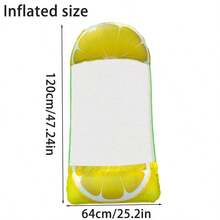 1 Stück aufblasbarer fruchtförmiger Poolschwimmer, Erwachsenen Sommer Schwimmbad und Strandliege, Party Essentiell und perfektes Sommer Geschenk, multifunktionales Poolschwimmbett für Erwachsenen Urlaubs Spaß und Entspannung, Strandaccessoires - Verschiedenfarbig - Übersicht 13