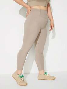 3 Pcs Plus Size High Waisted Leggings For Women ,  Butt Lifting Tummy Control Workout Running 4 Way Stretch Cargo Sports Pants,Suitable For Yoga, Sports And Casual Wear - 3Pcs 3colors - View 4