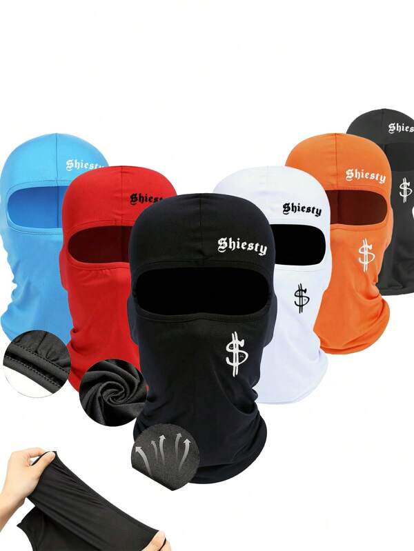 1 pieza o 2 piezas Máscara unisex multifuncional de protección solar con estampado de grafiti estilo punk, pasamontaña, máscara facial completa, adecuada para ciclismo, esquí, senderismo, pesca y deportes al aire libre, resistente al viento y transpirable, mejor regalo para vacaciones