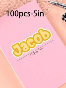 100/50/20/10/1 Pc Customized Name Personalized Stickers - Cartoon Font - Colorful And Variegated Personalized Laptop Stickers, Water Bottle Name Stickers - Suitable For Holiday Gifts, Daily Decorations, Notebook Stickers, Candy Baking Packaging Bag Decorations, School Supplies, Back To School, Multi-Functional, Ornamental, Reusable, Modern, Colorful, Cute, Vintage, Cartoon, Kawaii, Custom, Personalized, Unique, Customized, Workers, Clients, Students, For Business/Work/ Office, For School, Desert Fall Cozy