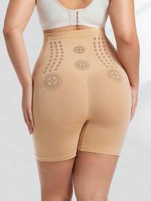 FLARIXA Plus Size Super High Waist Postpartum Tummy Control Panties Seamless Shapewear Bottoms Slimming Sheath Woman Flat Belly Hip Butt Lifter Panty Shorts Shaping Panties Underwear - Apricot - View 11