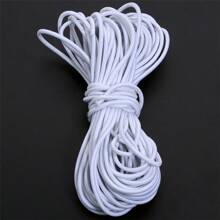 0.5/1/1.5/2/3/4mm White Black Round Elastic Ribbon Sewing Elastic Band Fiat Rubber For Waist Band Stretch Rope DIY Sewing