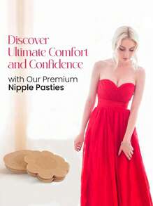 50/100 piezas Almohadillas desechables para enfermería, invisibles y transpirables, cubiertas para pezones antifricción, muy discretas y autoadhesivas, diseñadas para comodidad y confianza en ropa interior y prendas íntimas de mujeres, aptas para verano, bodas, baile, deportes, carrera