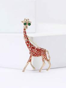 Enamel Giraffe Brooches For Women Animal Pins Casual Accessories Gifts - Giraffe (2280) - View 13