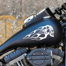 Universal Motorcycle Fuel Tank Flame Totem Sticker - one-size - View 1
