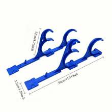 2Pcs Outdoor Pole Hanger Swimming Pool Stick Hook Plastic Telescopic Rod Holder With Screws For Net Brushes Garden Hoses, Beach Essentials, Beach Accessories, Pool Float - Multicolor - View 5