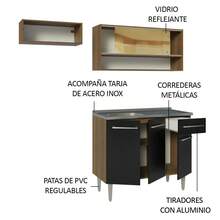 MADESA Baker's Racks - Brown and Black - View 5