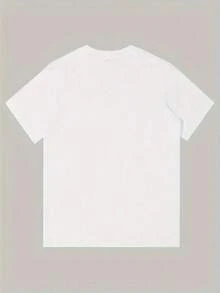 Camiseta de patrón cristiano para hombres - Salmo 23: El Señor es mi pastor camiseta con versículo bíblico - decoración digital roja ropa religiosa - camiseta ligera de verano adecuada para la iglesia y uso casual - diseño de contraste llamativo lavable en máquina - Blanco - Ver 2
