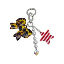 Encantos de bolso, decoración de mochila, lazos con estampado de guepardo y leopardo, llavero para bolso, accesorios de coche para mujeres - Multicolor - Ver 11