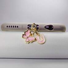 Pink Cute Butterfly Letter Beautiful Girl Series Dust Plug Apple Type-C Is Suitable For Sending Girlfriends And Friends. - Pink - View 39