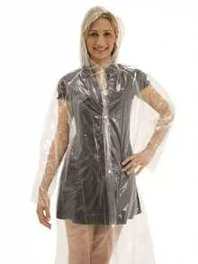 1 capa de chuva transparente e moderna para o corpo inteiro, fácil de transportar, adequada para caminhadas, feita de material EVA, para adultos e crianças