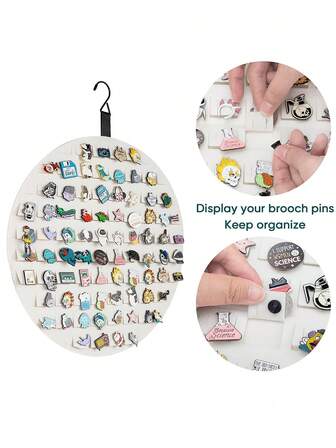 1pc Brooch Jewelry Storage Bag Badge Display Board Anime Peripheral Decoration Hanging Bag Pin Medal Storage Bag, Foldable Felt Earring Storage Hanging Bag Wall Mounted Jewelry Jewelry Hanging Bag Wall Mounted Necklace Ring Storage Bag