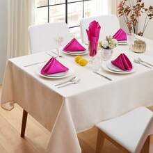 25pcs Satin Finish Rose Pink Napkins, 17" X 17", Silky Dinner Napkins For Weddings, Banquets, Birthday Parties, Restaurants, Hotels, Daily Decoration