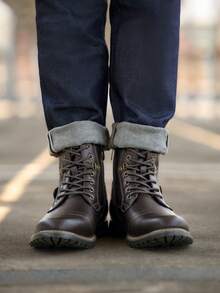 Men's Boots Classic Boots For Men - Dark Brown - View 2