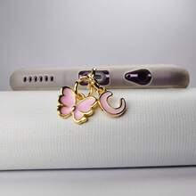 Pink Cute Butterfly Letter Beautiful Girl Series Dust Plug Apple Type-C Is Suitable For Sending Girlfriends And Friends. - Pink - View 19
