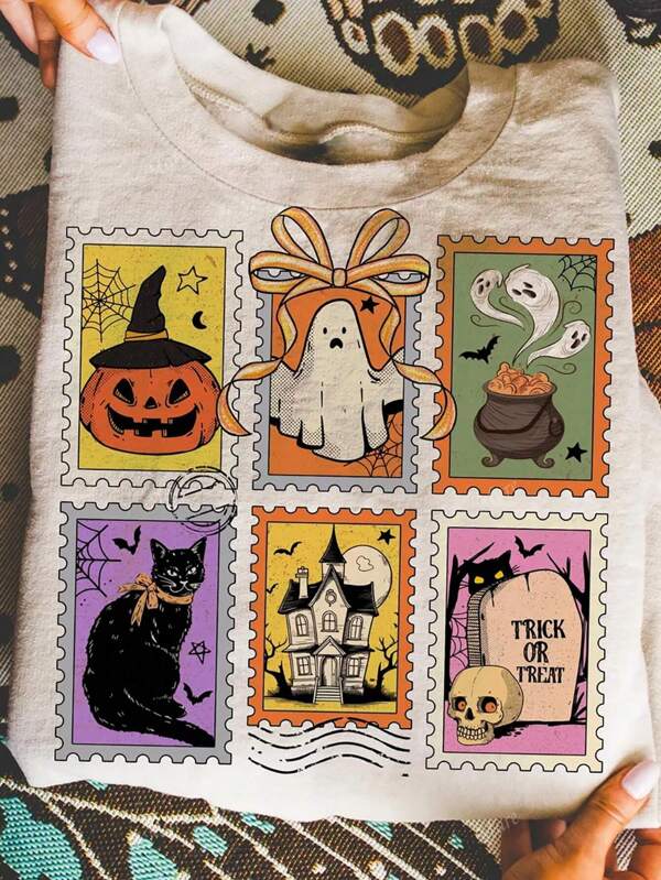 Halloween Happy, Kürbiskuchen Tagebuch, Herbst Orange Grafik T-Shirt