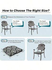 Free ShippingChair Cushions Set Of 4, Outdoor Cushions For Patio Furniture, Water Resistant Patio Chair Cushions With 2 Ties, 17x16x2, Yellow Dfg