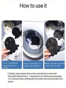 10/4/3/2/1 pieza Bolas reutilizables para eliminar pelusa de la lavadora, aumenta la absorción de agua, colector de pelo de mascotas, eliminador de pelusa, atrapador de pelo lindo de perro y gato, diseño lavable, colector de pelusa, herramienta de limpieza anti-mágica para lavadora, cepillo para pelusa, removedor de pelusa portátil multifuncional, bola de lavandería con forma de pulpo para tela, pelo, pelusa y limpieza de pelusas, elimina el pelo de gato y perro, pelaje y pelusa