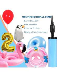 1pc Plastic Balloon Air Pump, Inflator, Blower, Hand Push Pump, Random Color Balloon Hand Pump For Party, Balloon Accessories, Kitchen Gadgets, Party & Kitchen Supplies, Balloon Pump, Portable Manual Air Pump For Birthday Party, Celebration, Wedding, Balloons (Color/Style Random)