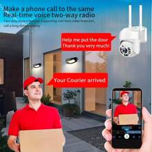 2pcs Smart Home Security Camera, 2.4GHz WiFi Indoor/Outdoor Surveillance Camera, 2K HD Outdoor Security Monitor, 360° Panoramic Monitoring, Color Night Vision, Two-Way Audio, USB Powered