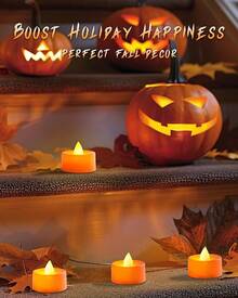 Amagic 12/24/50//150 Pack Battery Operated Tea Lights Candles, Tealights Candles, Flameless LED Tea Lights Halloween, Wedding, Votive, Festival, Table Decor(12 Pack, Warm White) Christmas Decorations Home Christmas Gifts Christmas Decor