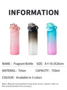 SimpleCupRealm 1 件装香薰水瓶空气调味饮水瓶带调味荚户外运动香薰水杯吸管杯适用于旅行露营运动小水瓶 0 糖 0 卡路里 - 紅白色 - 查看 9