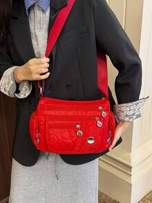 女士包，新款中年女士包，尼龙帆布包，单肩斜挎包，休闲百搭