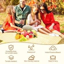 Waterproof Beach Mat Folding Mattress Portable Lightweight Picnic Mat Large Outdoor Camping Mat