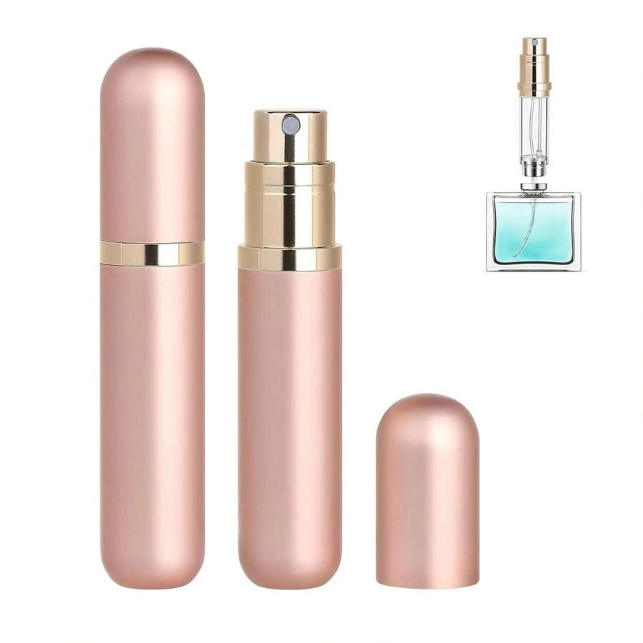 Travel Refillable Perfume Atomizer Bottle 2-Pack 5ml Leakproof Travel Perfume Refillable Bottle Rose & Rose Rose Gold & Rose Gold - Multicolor - View 1