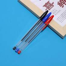 6-15pcs Blue, Red, Black Cristal Pens BIC Ballpoint Pen, Medium Point (1.0mm), School OFFICE Supplies For Student Teacher, School Supplies, Back To School - 均碼 - 查看 11