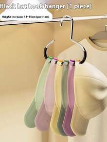 5pcs Creative Circle Shaped Hanger With Non-Slip Hook, Multifunctional Hanger For Hats, Scarves, Belts, Simple And Practical Organizing Tool - Multicolor - View 5