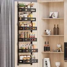 SanDream Over The Door Pantry Organizer 6Tier Metal Over Door Storage