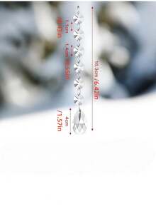 1/5/12/20 件亚克力水晶吊灯水晶花环装饰亚克力透明珠棱镜吊坠圣诞树窗户家居装饰（泪珠）圣诞装饰圣诞树装饰 - 彩色 - 查看 7