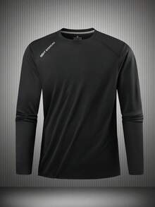 Herren Lässig Sportanzug, Outfit mit Buchstaben Muster für Outdoor, Fitness, Läss, Team, geeignet für Frühling, Herbst und Winter