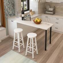 4pcs 710mm  Adjustable Breakfast Bar Support Kitchen Table Leg Black Kitchen Worktop Round Furniture Leg - 黑色 - 查看 6