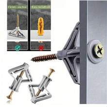 100 piezas/Set de tornillos mariposa para panel de yeso, decoración del hogar, anclajes para panel de yeso, juego de tornillos - alta capacidad de carga, para anclaje en panel de yeso/tablero de madera/pared hueca