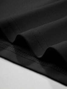 Men's Sleeveless Top, Crew Neck Sleeveless Shirt, Versatile - Black - View 5