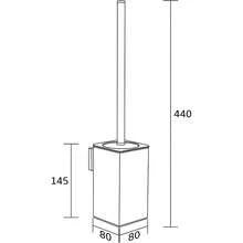 SRYHDTUHDT Toilet Brush And Holder Black Toilet Bowl Brush For Ceaning With Stainless Steel Handle Wall Mounted - Default - View 7
