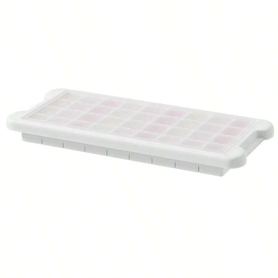 Ice Cube Mold, Silicone Ice Making Box, Frozen Ice Storage Box, Household Covered Ice Making Granule Artifact