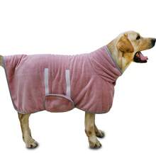 Metglad Dog Drying Jacket - Quick Dry Dog Towel Robe - Microfiber Super Absorbent Pet Bathrobe With Adjustable Collar And Belly, Quick Dry Jacket Pet Dog Cat Bathrobe Towel For Small, Medium And Large Dogs - Lilac Purple - View 9