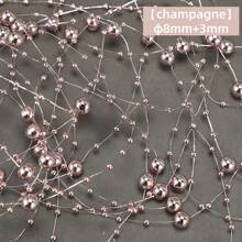 Solid Color Acrylic Connecting Beads, Decorative Chain Beads, Beaded Flower Decorations, Small Beads For Home Decoration, Christmas Decoration, Wedding Ornament, Headwear And Floral Decoration, Valentine Day, Gifts, DIY Handcrafted Decoration Materials,Gift Packaging Decoration Materials, Festival Decoration,Back To School