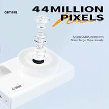 Ultra HD Action Camera With 32GB Memory Card - Portable, Automatic Focus, Easy To Use For Photos And Videos, Rechargeable Lithium Battery, USB Charging, Ideal Holiday Gift, Memory Card Slot Included, Easy To Use Camera|Compact Camera Design|Lcd Display, Action Camera - 粉色 - 查看 7